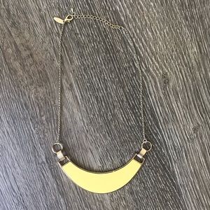 Yellow and gold statement necklace